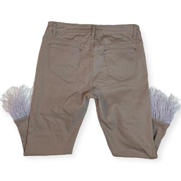 Vintage feather trim pants - Picture 3 of 4